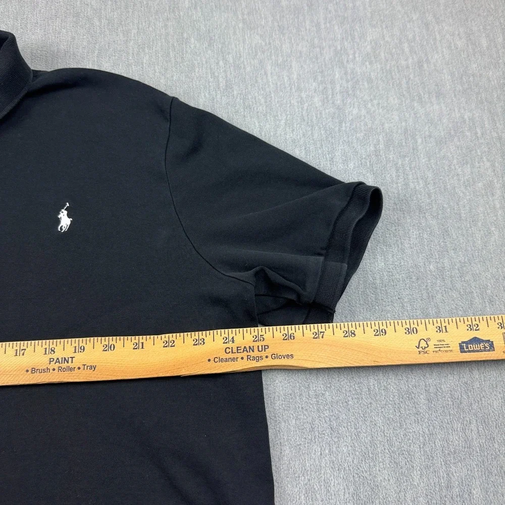 Polo Ralph Lauren‎ Polo Shirt Mens XL Black Pony Short Sleeve Rugby Golf Classic